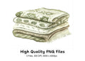 Boho Chic Blanket Clipart Bundle
