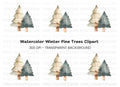 Winter Tree Clipart Bundle