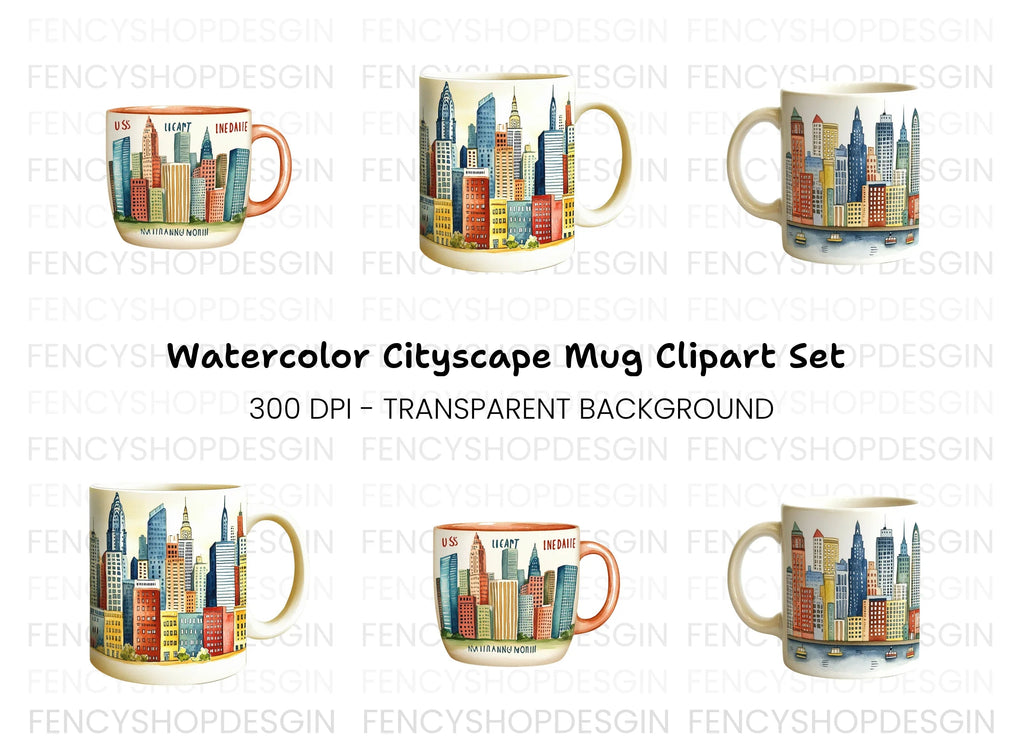 New York City Skyline Clipart Bundle