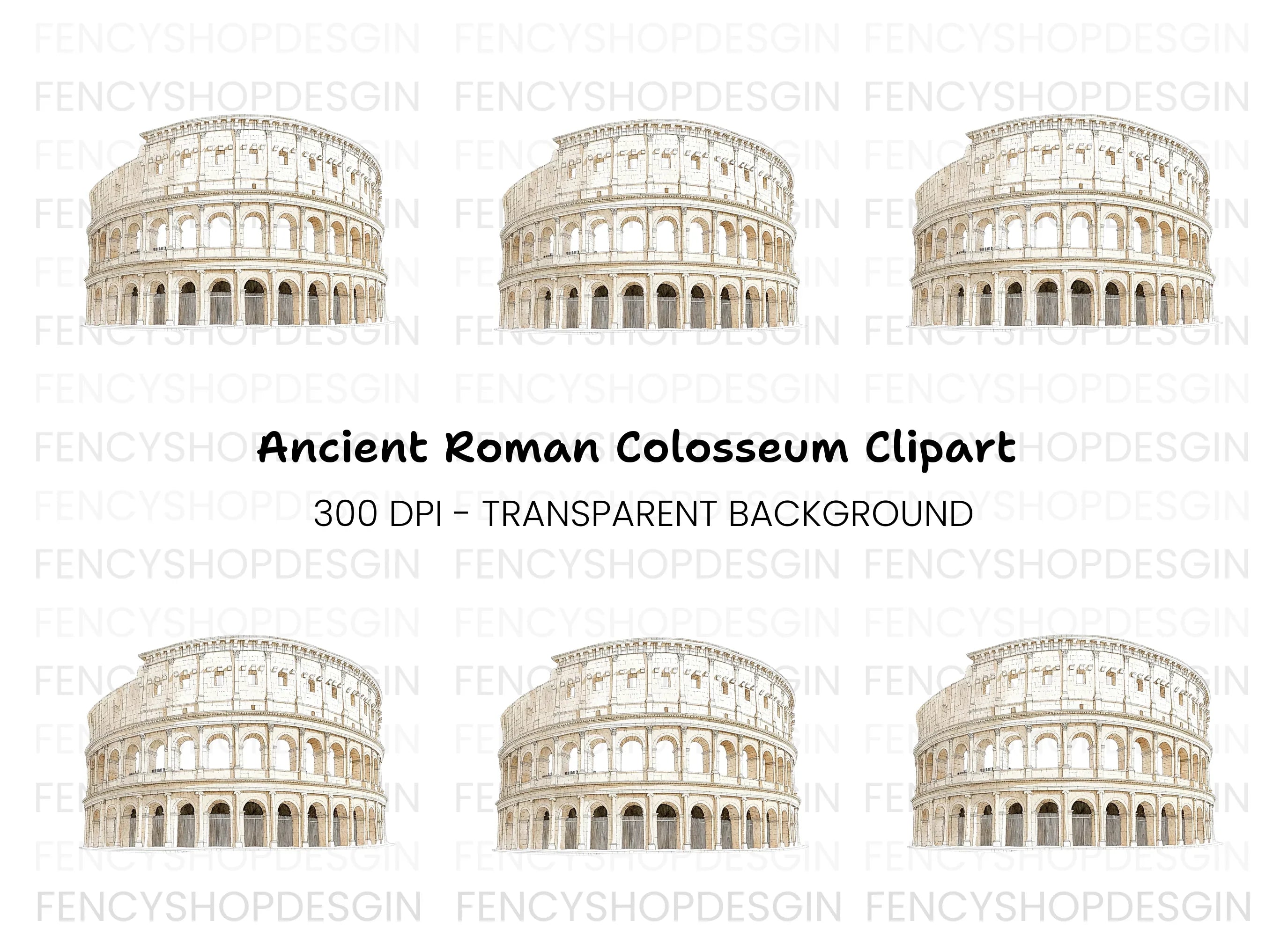 Colosseum Clipart Bundle