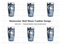 Mystical Wolf Moon Tumbler Clipart Bundle