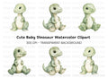Cute Baby Dinosaur Clipart Bundle