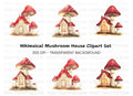 Enchanted Mushroom House Clipart Bundle