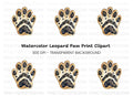 Leopard Paw Clipart Bundle