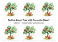 Whimsical Gift Tree Clipart Bundle