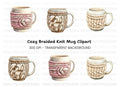 Knitted Cozy Clipart Bundle