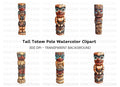 Traditional Totem Pole Clipart Bundle