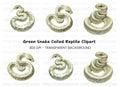 Green Tree Python Clipart Bundle