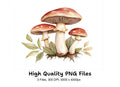 Earthy Toned Mushroom Clipart Bundle