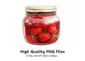 Strawberry Jam Jar Clipart Bundle