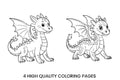 Cute Baby Dragon Coloring Books