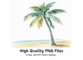 Tropical Palm Trees Clipart Bundle