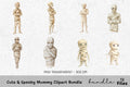 Cute Spooky Mummy Clipart Bundle