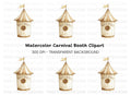 Circus Tent Birdhouse Clipart Bundle
