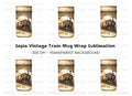 Vintage Train Clipart Bundle