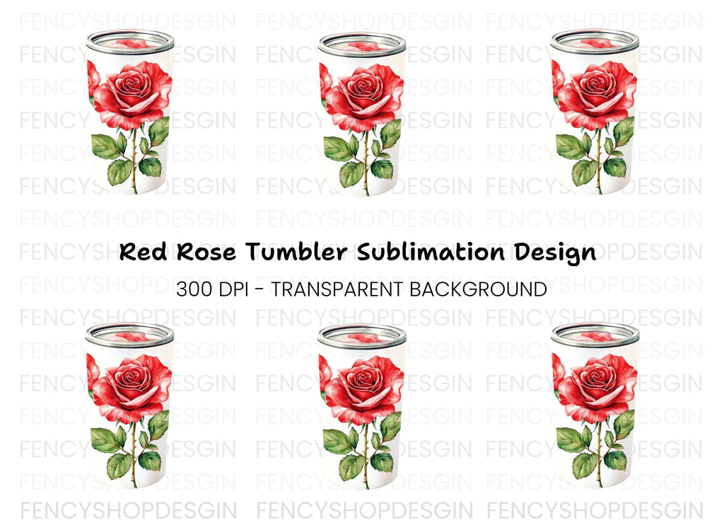 Single Red Rose Clipart Bundle