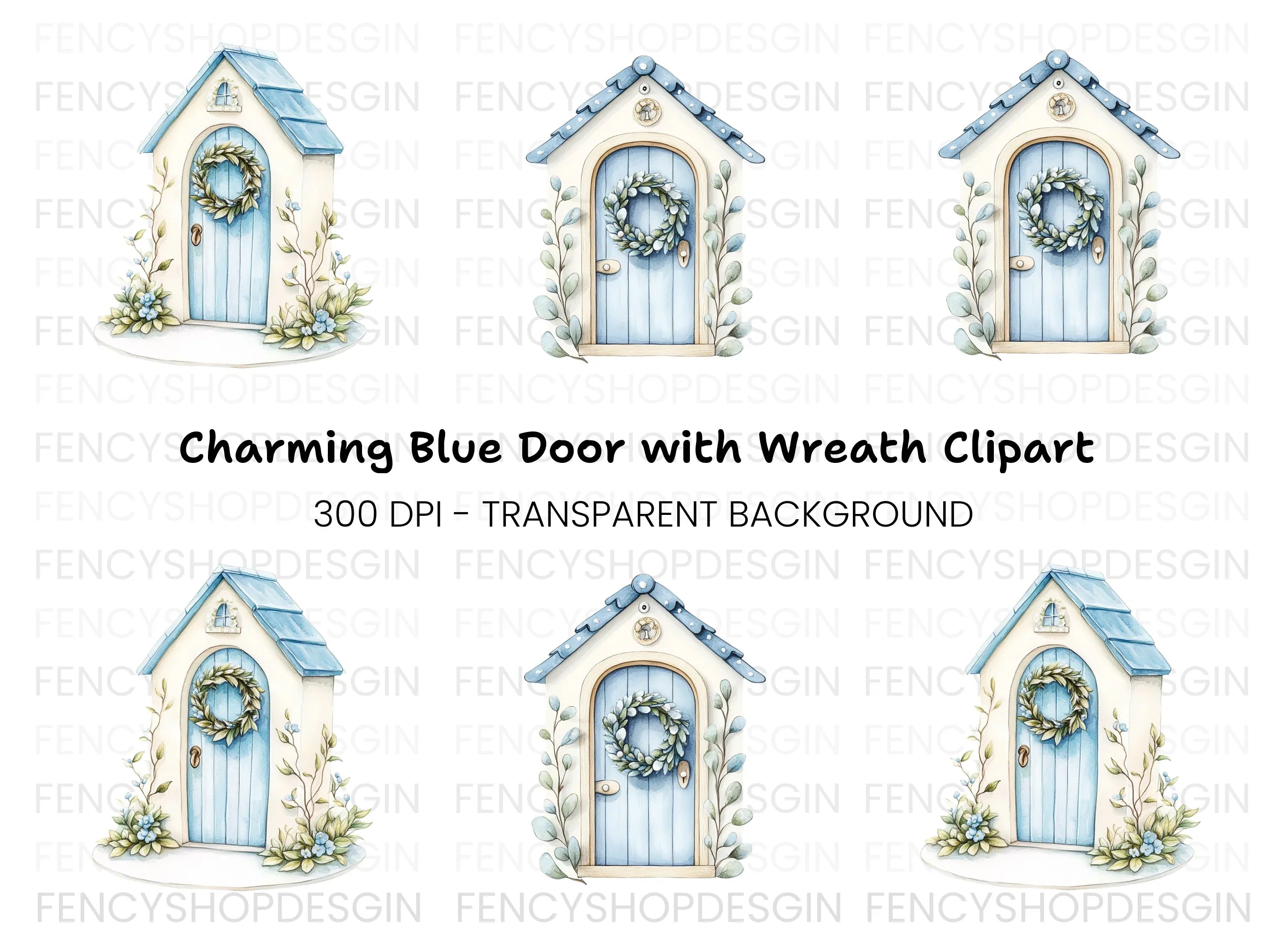 Enchanted Fairy Door Clipart Bundle