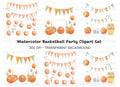 Basketball Birthday Party Clipart Bundle