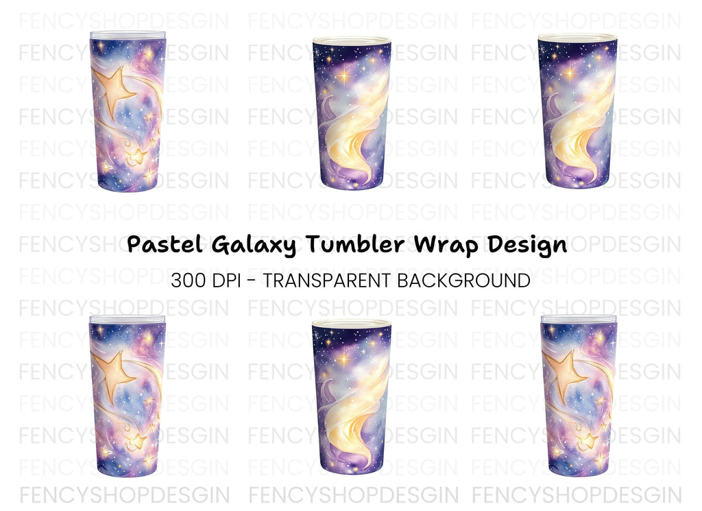 Galaxy Tumbler Clipart Bundle