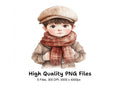 Vintage Boys Clipart Bundle