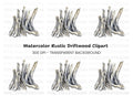 Driftwood Stack Clipart Bundle