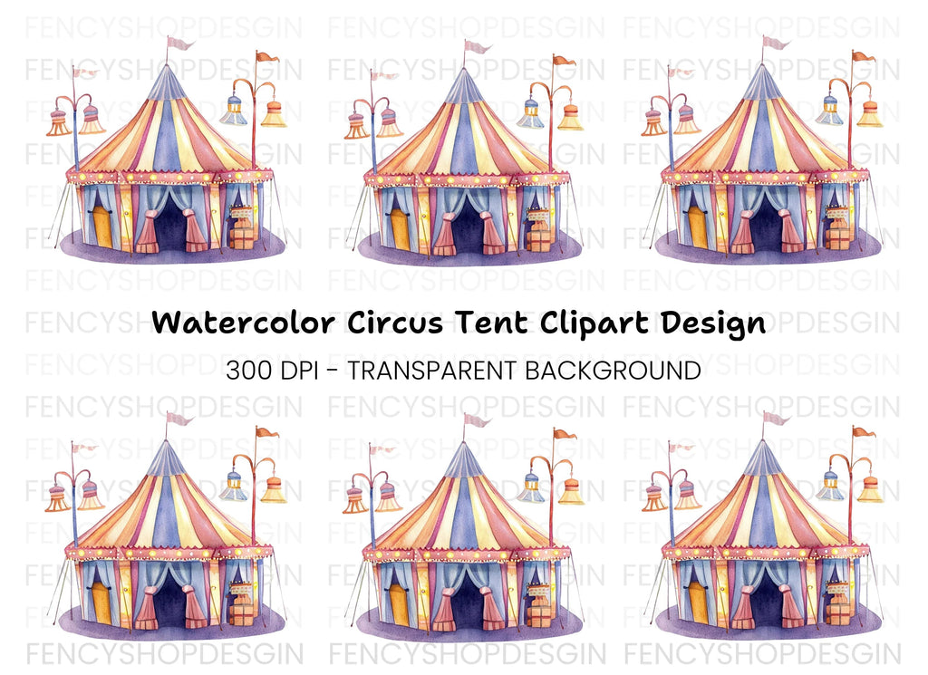 Circus Tent Clipart Bundle