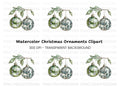 Christmas Ornaments Clipart Bundle