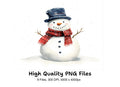 Festive Snowman Clipart Bundle