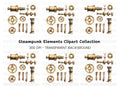 Steampunk Elements Clipart Bundle