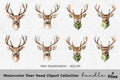 Deer Head Clipart Bundle