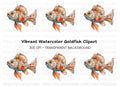 Vibrant Goldfish Clipart Bundle