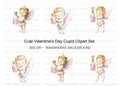 Cute Cupid Valentine Day Clipart Bundle