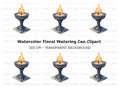 Mystical Fire Chalice with Tarot Cards Clipart Bundle
