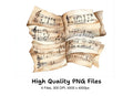 Vintage Sheet Music Clipart Bundle