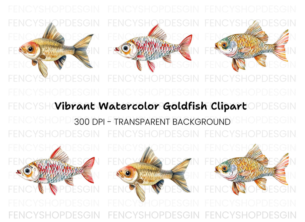 Colorful Fish Clipart Bundle