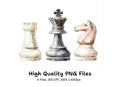 Chess Pieces Board Clipart Bundle