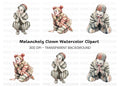 Clowns Praying Clipart Bundle