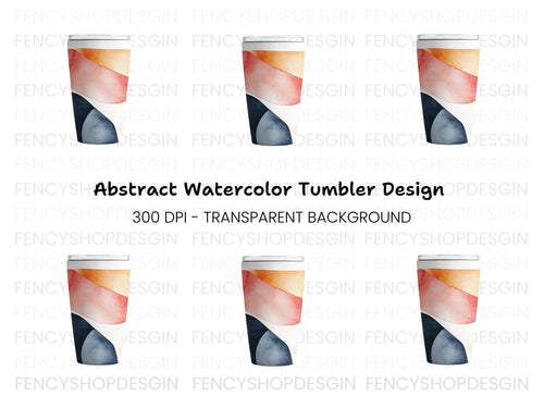 Abstract Tumbler Clipart Bundle