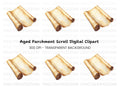Vintage Scroll Illustration Clipart Bundle