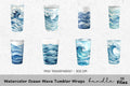Ocean Wave Tumbler Clipart Bundle