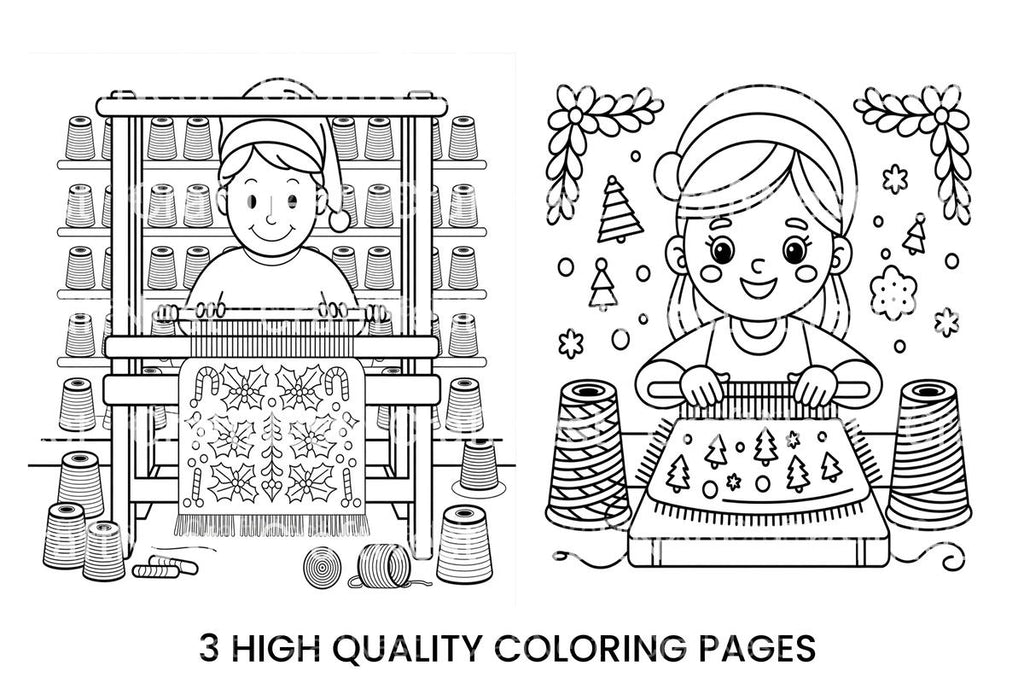 Christmas Weaving Fun Coloring Books