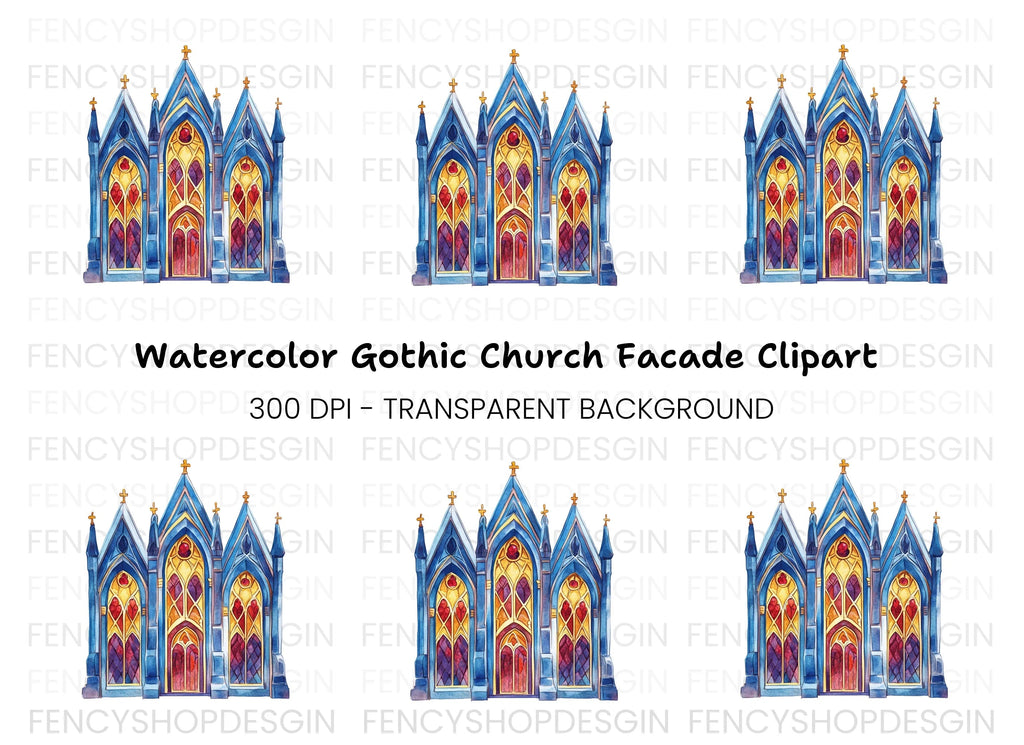 Gothic Church Clipart Bundle