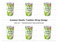 Summer Vibes Tumbler Clipart Bundle