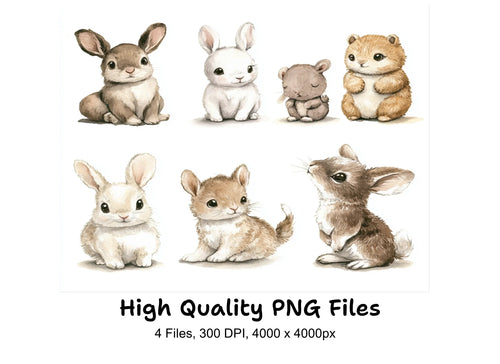 Adorable Forest Animal Clipart Bundle