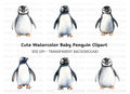 Cute Penguin Clipart Bundle