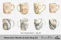 Marble Swirl Clipart Bundle