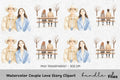 Couple Love Story Clipart Bundle