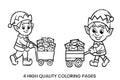 Christmas Elf Mail Delivery Coloring Books