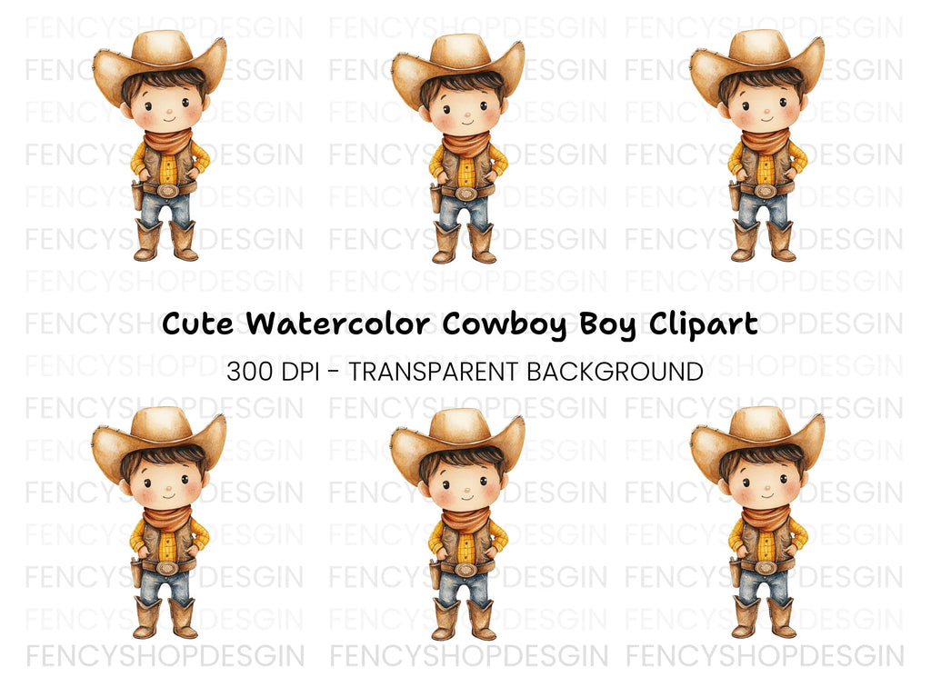 Charming Cowboy Clipart Bundle