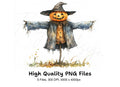 Cute Scarecrow Halloween Clipart Bundle